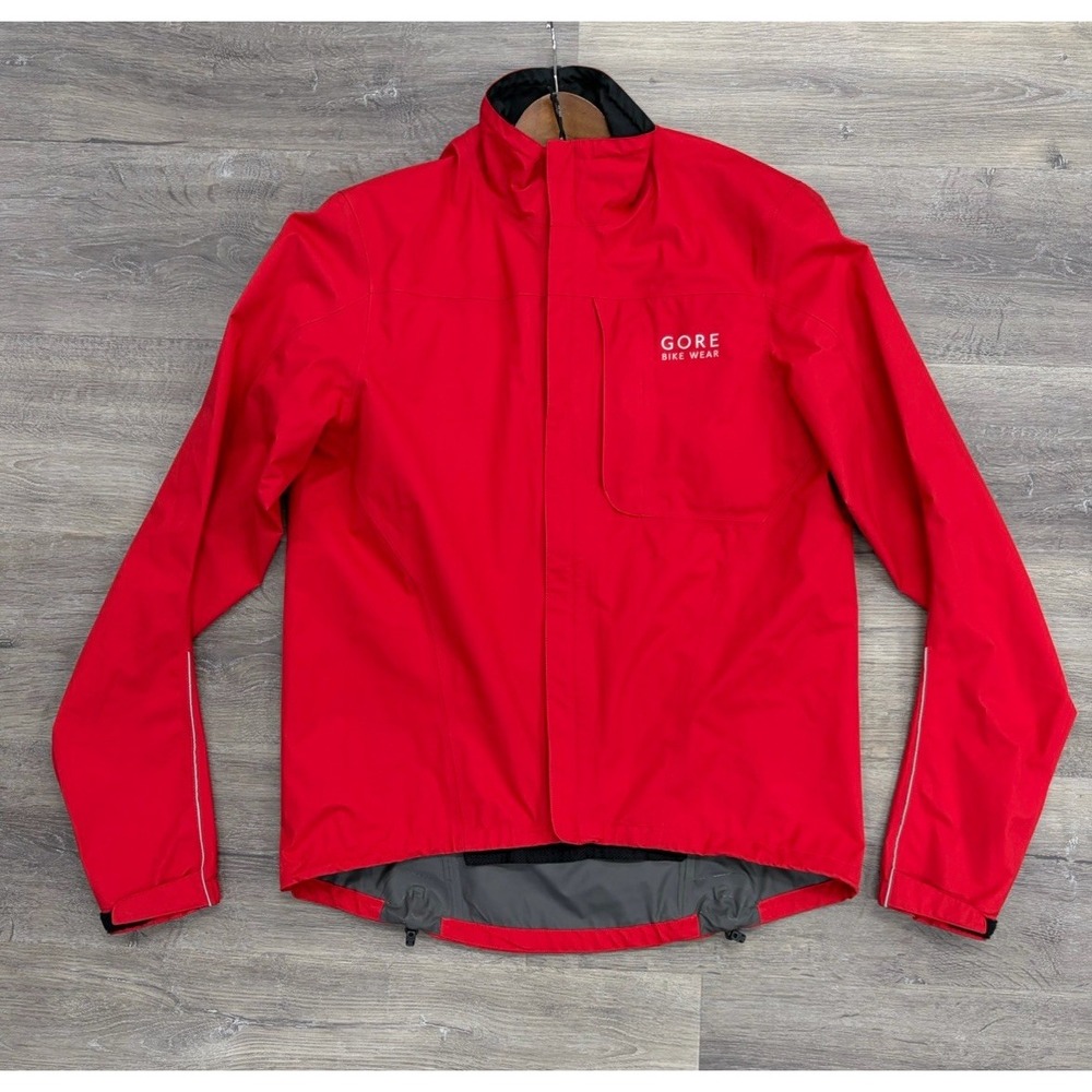 GORE Bike Wear Mens S GORE-TEX Paclite Shell Red Cycling Rain Jacket